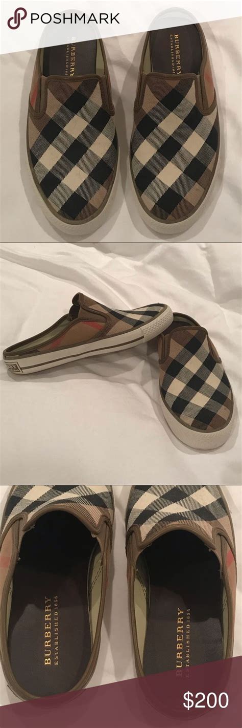 women's burberry slip ons|baby Burberry shoes for women.